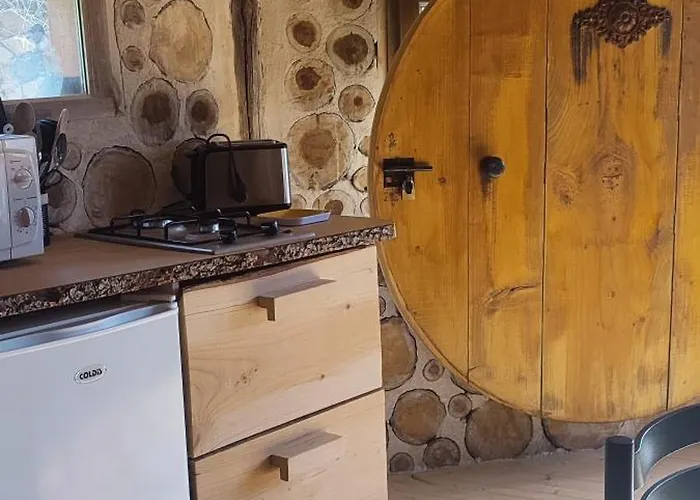 Lüks kamp alanı De Hobbit Pour Famille *