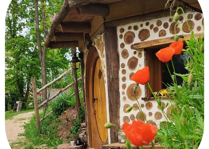 Lüks kamp alanı De Hobbit Pour Famille *